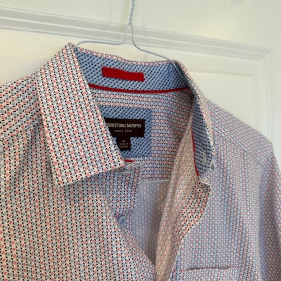 Lot of 4 Johnston & Murphy Printed Cotton Shirts (M) - Picture 6 of 16
